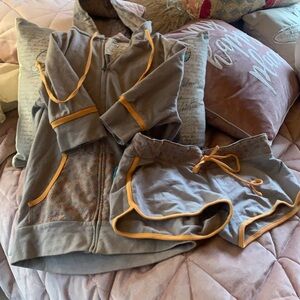 Y2K Hoodie & Shorts Set